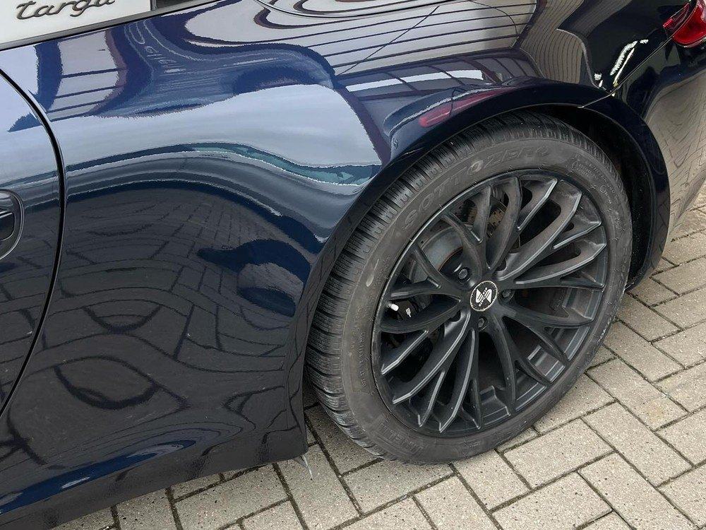 Fiat 500C nach der Unfallinstandsetzung am Heck